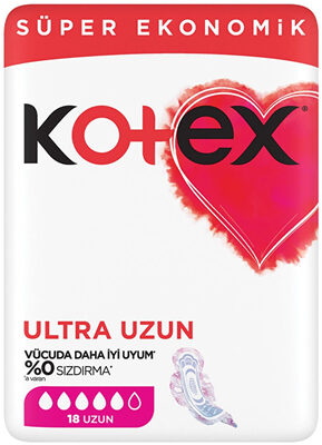 Kotex Ultra Uzun Hijyenik Ped Uzun 18’li Süper Ekonomik