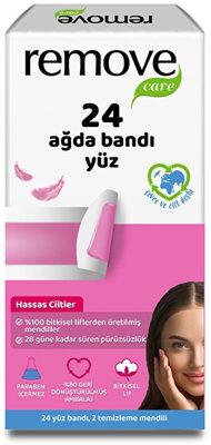 Remove Care Yüz Ağda Bandı Hassas Ciltler 24'lü