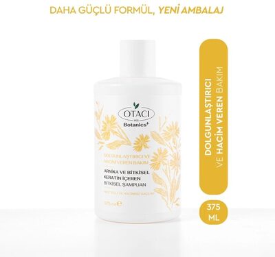 Otacı Botanics+ Dolgunluk ve Hacim Veren Bitkisel Bakım Şampuanı Bitkisel Keratin ve Arnika