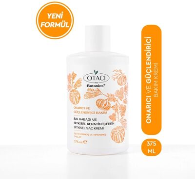 Otacı Botanics+ Onarıcı ve Güçlendirici Bitkisel Saç Bakım Kremi Bal Kabağı ve Bitkisel Keratin