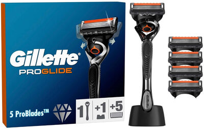 Gillette Fushion Proglide Manuel Tıraş Makinesi + 4 Yedek Bıçağı + Premium Stand Hediyeli Paket