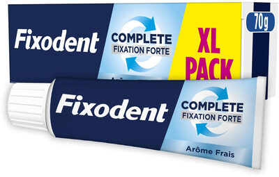 Crème Adhésive pour Prothèses Complete Fixation Forte Arôme Frais