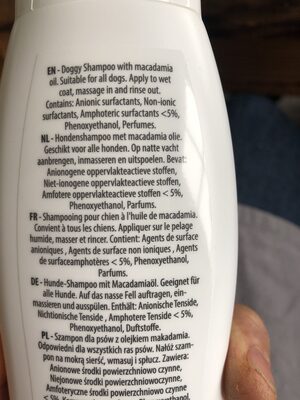 Doggy shampoo