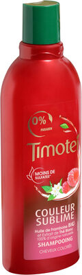 Timotei Shampoing Femme à l'Huile de Framboise BIO et de l'extrait de Thé Blanc Cheveux Colorés