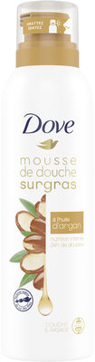 Dove Surgras Gel Douche Mousse Infusée à l'Huile d'Argan 24H de Douceur