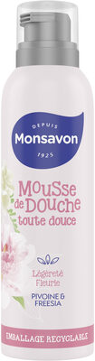 Monsavon Gel Douche Mousse Légèreté Fleurie Pivoine & Freesia 200ml