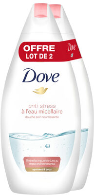 Dove Gel Douche Eau Micellaire Anti-Stress 400ml Lot de 2