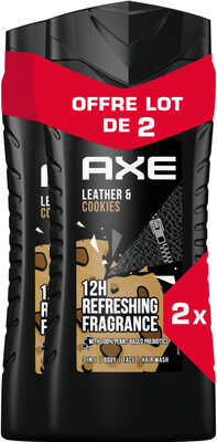 Axe sg cuir&cooki 2x400ml