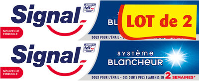 Signal Dentifrice Système Blancheur 2x75ml
