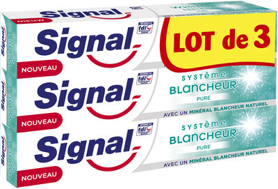 Signal Dentifrice Système Blancheur Pure Lot