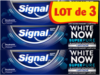 Signal White Now Dentifrice Super Pure 3x75ml