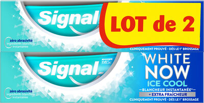Signal White Now Dentifrice Ice Cool 2x75ml