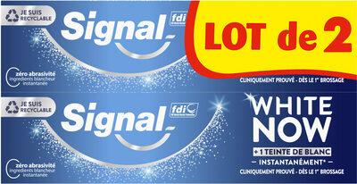 Signal White Now Dentifrice Original 2x75ml