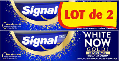 Signal White Now Dentifrice Gold 2x75ML