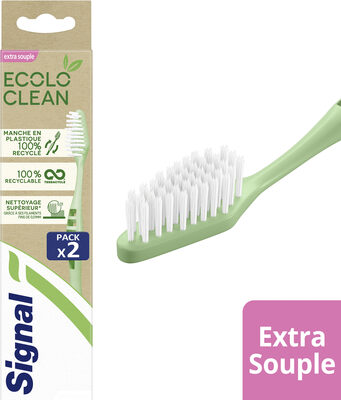 Signal Ecolo Clean Brosse à Dent Extra Souple 2 Pièces