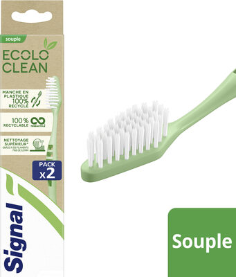 Signal Brosse à Dents Souple Ecolo Clean 2 Pièces