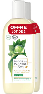 DOVE Gel Douche Pouvoir des Plantes Arbre à Thé 2x250ml