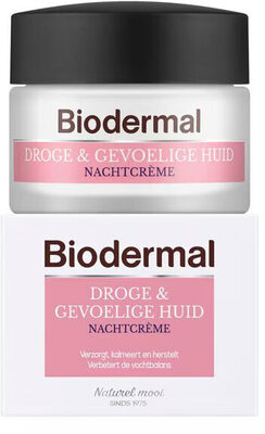 Biodermal Nachtcrème voor de Droge en Gevoelige Huid