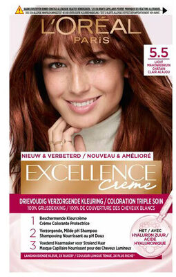 L'Oréal Paris Excellence Crème 5.5 Licht Mahonie Bruin Permanente Haarverf
