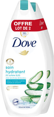 Dove Gel Douche Soin Hydratant Lot 2 x 400ml