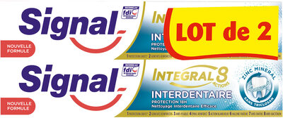 Signal Dentifrice Integral 8 Interdentaire 75ml Lot de 2