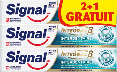 Signal Integral 8 Dentifrice Interdentaire 75ml Lot de 3(2+1 Offert)