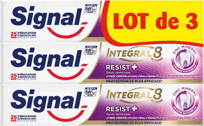 Signal Integral 8 Dentifrice Resist Plus 75ml Lot de 3