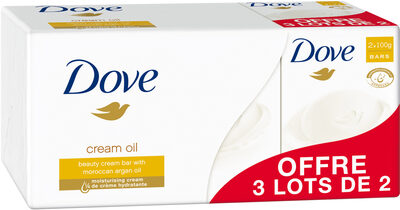 Dove Savon Pain de Toilette Soin et Huile Surgras 2x100g Lot de 3