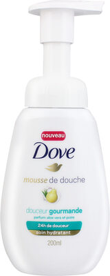 Dove Gel Douche Mousse Hydratant Douceur Gourmande Parfum Aloe Vera et Poire