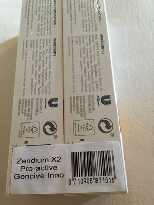 Zendium Dentifrice Proactive Gencives 75ml Lot de 2