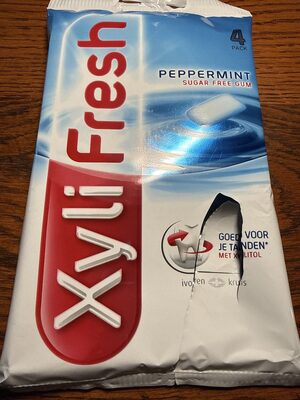 Xylifresh Peppermint Sugar Free Gum 4 x 18 g