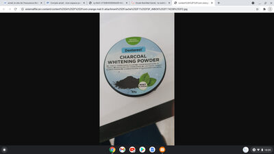 charbon poudre de blanchiment