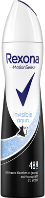 Rexona Déodorant Femme Spray Anti-Transpirant Invisible Aqua 200ml