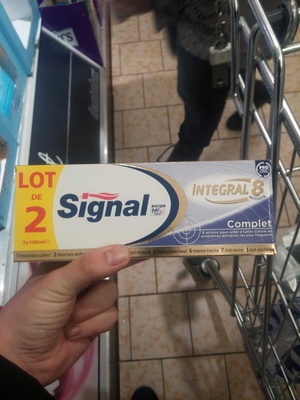 Signal Dentifrice Integral 8 Complet 100ml Lot de 2