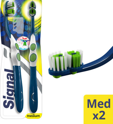 Signal Brosse à Dents Inside Précision Medium Lot de 2