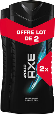 AXE Gel Douche Homme Apollo 400ml Lot de 2