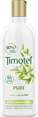 Timotei Après Shampoing Femme Enrichie à l'extrait de Thé Vert Bio Cheveux Normaux