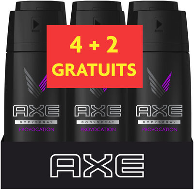 AXE Déodorant Homme Spray Provocation 150ml Lot de 4+2 Offerts
