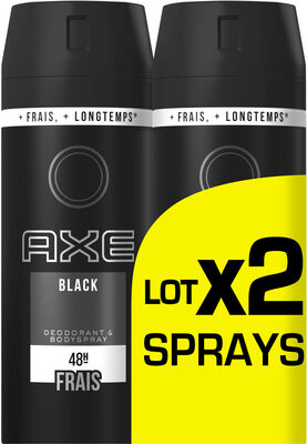 AXE Déodorant Homme Spray Black 150ml Lot de 2