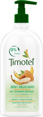 Timotei Shampooing & Apres Shampooing 2en1 Douceur à l'Huile d'Amande douce 100% d'origine naturelle Cheveux Normaux Flacon