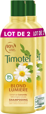 Timotei Shampoing Blond Lumière 300ml Lot de 2