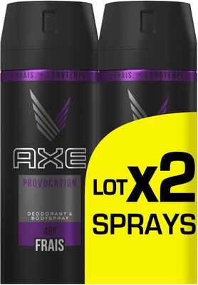 AXE Déodorant Homme Spray Provocation 150ml Lot de 2