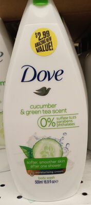 Dove cucumber and green tea scent