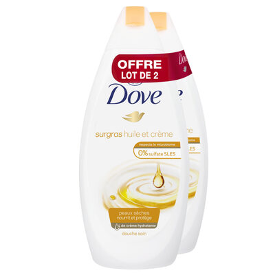 Gel Douche Huile-Crème 400ml Lot de 2