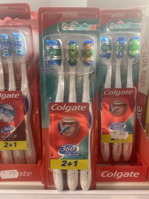 Brosse à dent Medium Whole mouth clean 360