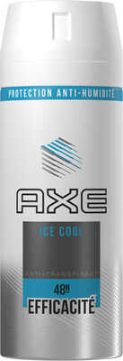 AXE Ice Cool Déodorant Homme Spray Antibactérien Menthe Glacial & Citron Protection Anti-Humidité 48H Spray 150ml