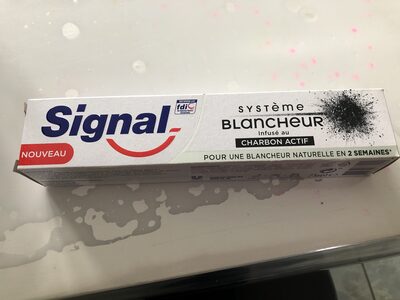 SIGNAL Dentifrice Système Blancheur Infusé au Charbon Actif 75ml