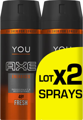 AXE Déodorant YOU Energised Spray Lot