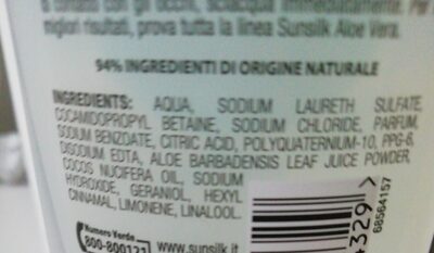 Shampoo Sunsilk Aloe Vera tutti i capelli