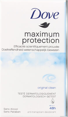 Dove Déodorant Femme Stick Antibactérien Maximum Protection Original